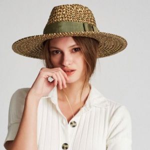 Brixton Joanna Straw Fedora Hat (S)